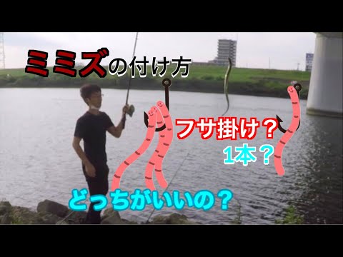 検証 東京荒川ウナギ釣り ミミズは１本掛け フサ掛け どっちが釣れる 全国釣り動画 Snsまとめサイト